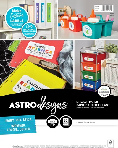 Vista 6 de AstroDesigns® Papel adhesivo para pizarra, 8.5 x 11 pulgadas, 24 libras, negro, 10 hojas completas (91756)