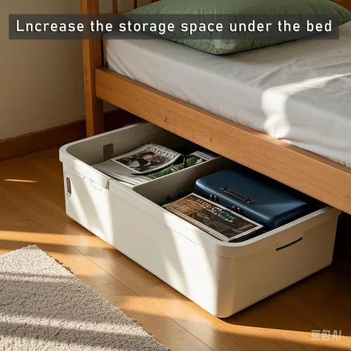 Vista 6 de Elevadores de cama resistentes de 1 pulgada, elevadores de cama, elevadores de muebles, ideal para almacenamiento debajo de la cama, mesa