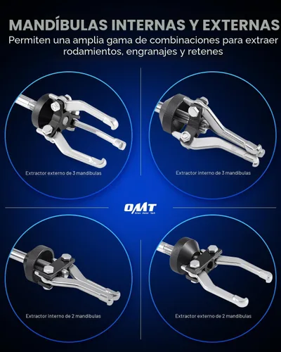 Vista 4 de Orion Motor Tech - Juego de extractor de martillo deslizante de 9 vías, extractor del cojinete de la llanta frontal y kit de herramientas