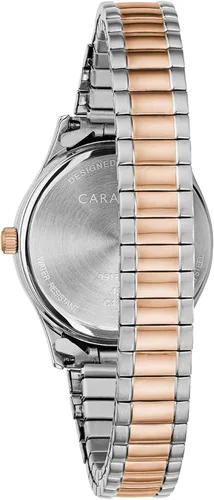 Vista 3 de Caravelle - Reloj tradicional de cuarzo para mujer acero inoxidable con expansión en dos tonos dos tonos modelo 45L183