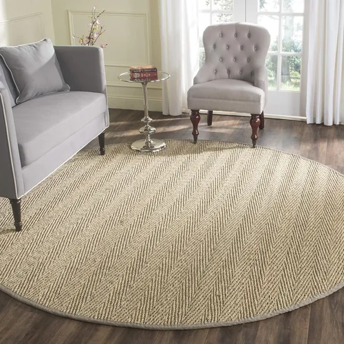 Vista 51 de Safavieh Colección de fibra natural NF115P - Alfombra (fibra natural), color gris, Fibras naturales