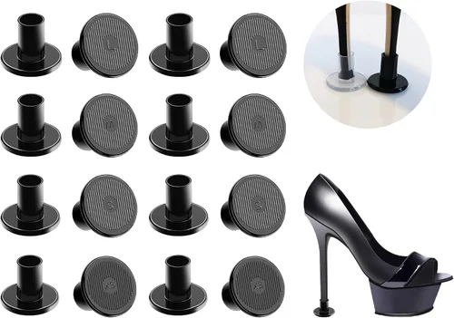Vista 19 de Heel Protectors Heel Caps for High Heels Boot Heel Replacement for Women Walking on Grass Non-Slip Heel Covers