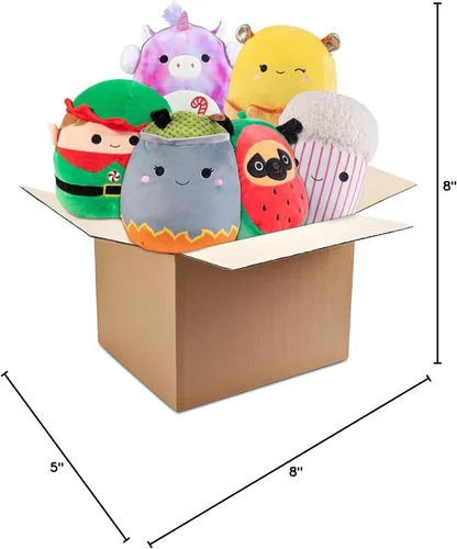 Vista 10 de Squishmallows Mystery - Paquete económico de 3 estrujables de 10 y 8 pulgadas, obtén un peluche grande y dos pequeños de Jazwares por menos, juguete