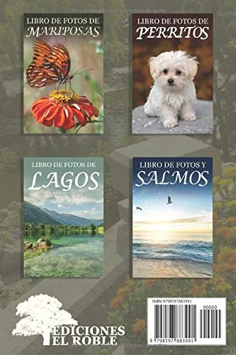 Vista 2 de Libro de Fotos de Jardines Ayuda para Personas Mayores con Demencia o Alzheimer (Libros que Facilitan la Lectura a Personas con Demencia)