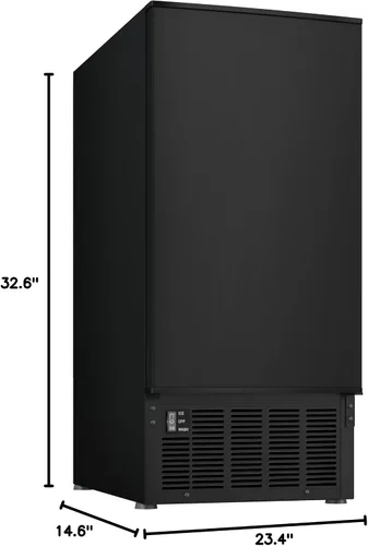 Vista 9 de EdgeStar - Máquina de hielo integrada de 15 pulgadas, 50 libras/día Negro