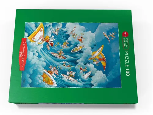 Vista 4 de MyPuzzle Surfing in Heaven - Michael Ryba - Clásicos de dibujos animados - Rompecabezas prémium de 100 piezas para adultos