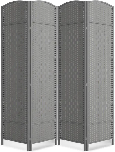 Vista 11 de Divisor de habitación de 4 paneles, pantalla de privacidad plegable de 6 pies, divisor de pared de panel plegable extra ancho con divisor de pared