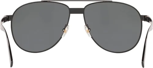 Vista 4 de Versace Gafas de sol para hombre montura negra lentes gris oscuro 2283in