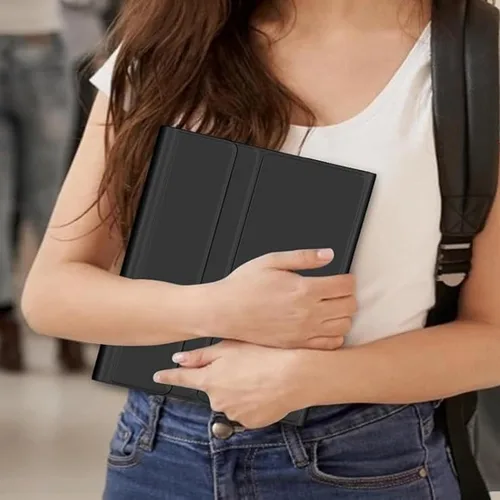 Vista 9 de Funda con teclado para Samsung Galaxy Tab A9+ / A9 Plus de 11 pulgadas - Teclado desmontable con soporte para S Pencil y ratón, retroiluminación