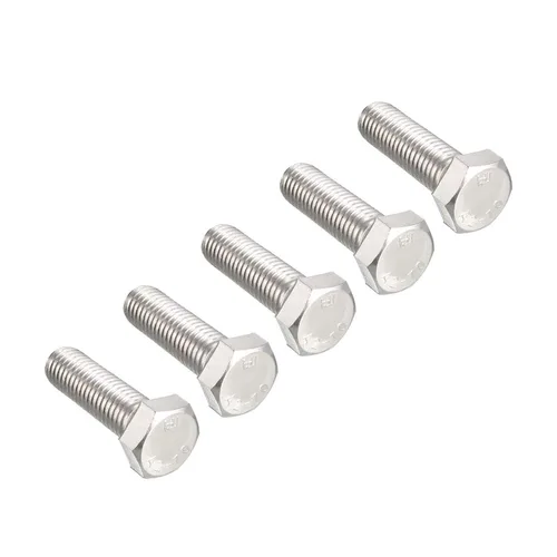 Vista 35 de 10 tornillos hexagonales M6 M6-0.039 x 1.575 in UNC Tornillos de cabeza hexagonal A2-70 (304) de acero inoxidable totalmente roscados, totalmente