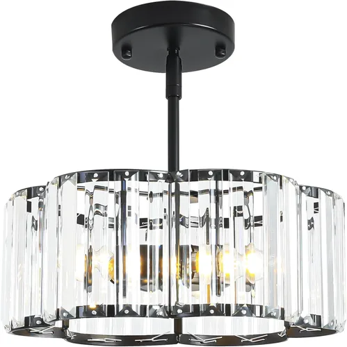 Vista 15 de Candelabro pequeño de cristal dorado, lámpara moderna de 3 luces para comedor sobre la mesa, accesorio de iluminación redondo para pasillo
