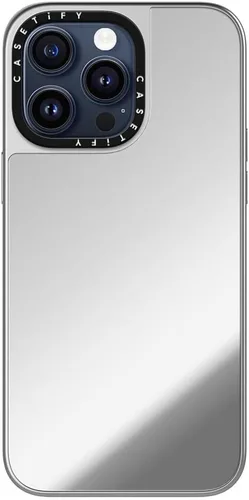 Vista 31 de CASETiFY Funda de espejo para iPhone Air [Reflejante/Compatible con Magsafe / Protección contra caídas de 4.9 pies de grado militar 1X] - Negro