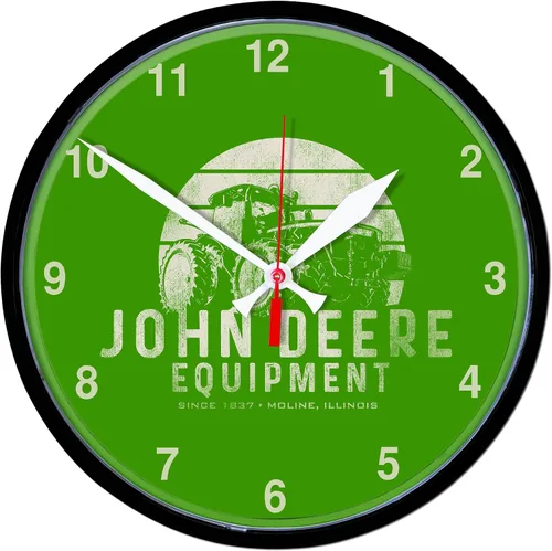 Vista 6 de Reloj de pared redondo 12.75" John Deere Construcción