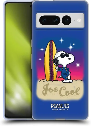 Vista 122 de Head Case Designs Officially Licensed Peanuts Beach Surf Snoopy Boardwalk Airbrush Gel Case [Military Grade Protection] Compatible with Google Pixel