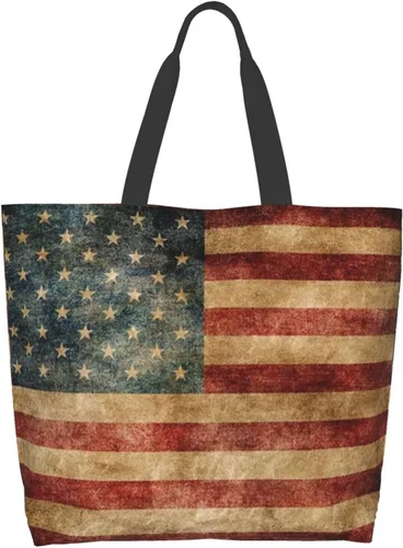 Vista 33 de Famame Canvas Tote Bag Large Women Casual Shoulder Bag Handbag Reusable Multipurpose Shopping Grocery Bag