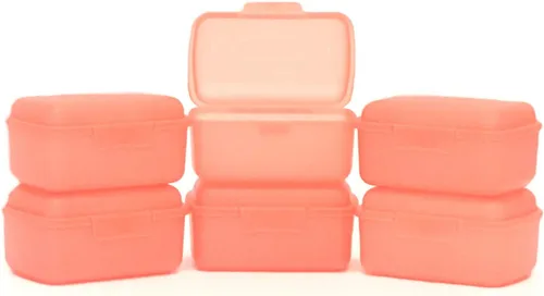 Vista 2 de Mintra Home Cajas utilitarias – 13.5 fl oz naranja brillante – paquete de 6