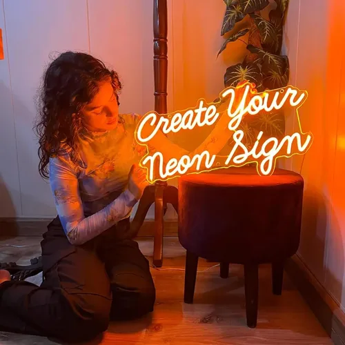 Vista 3 de Letrero de neón personalizado, luces LED personalizadas para decoración de pared de dormitorio, letras para cumpleaños, boda, fiesta, bar, negocio