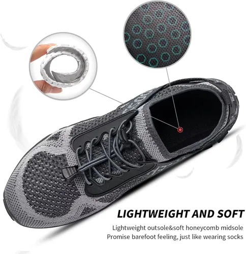 Vista 3 de SOBASO Zapatos de agua para mujeres y hombres de secado rápido para natación playa deportes acuáticos buceo senderismo vela viajes