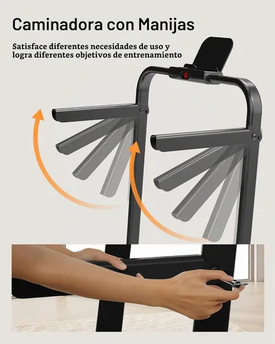 Vista 6 de LONTEK Walking Pad with 15% Incline & Handle Bar, Treadmills for Home Small