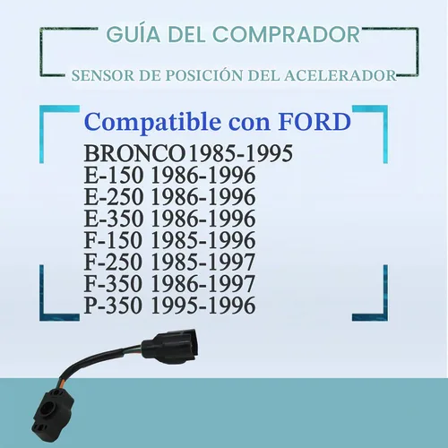Vista 3 de HiSport TPS Sensor de posición del acelerador E5TZ9B989B E4AF9B989AA