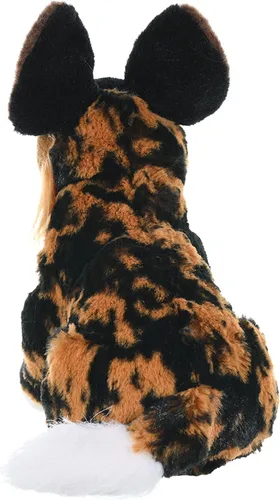 Vista 3 de Wild Republic – Peluche de perro salvaje africano, muñeco de felpa, juguete de peluche, regalo para niños, Colección Cuddlekins - 8 pulgadas