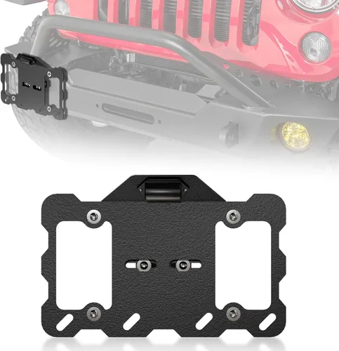 Vista 14 de Marco de Placa de Matrícula Frontal Compatible con Tesla Cybertruck 2024 2025 2026, Soporte de Placa de Matrícula sin Taladro con Antirrobo, Kit