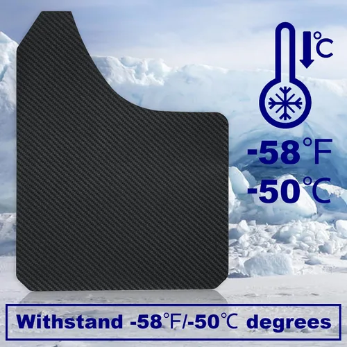Vista 4 de [Usado] Aletas universales para barro con efecto de fibra de carbono, protectores contra salpicaduras, guardabarros, guardabarros, guardabarros