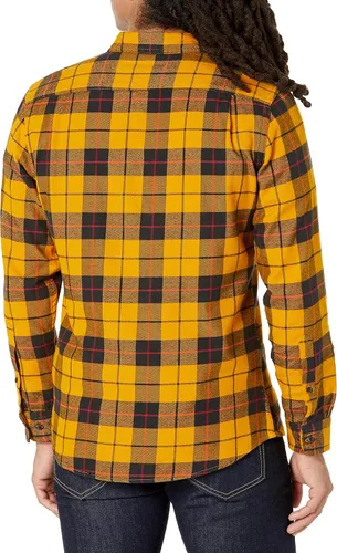 Vista 2 de Tienda Essentials - Camisa de franela para hombre, manga larga, de corte entallado