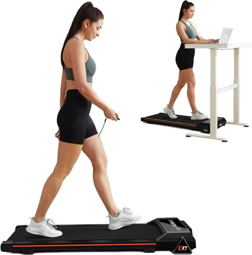 Vista 10 de GOYOUTH 2.25HP Walking Pad, Quiet Under Desk Treadmill for Office, 300 LBS Blanco