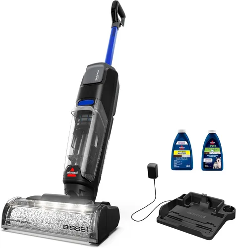 Vista 2 de Bissell CrossWave OmniFind Aspiradora Inalámbrica Multisuperficie para Pisos Duros Limpiador Húmedo y Seco con Faros FurFinder Súper Concentrado