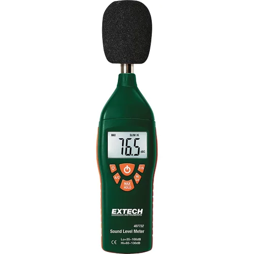 Vista 3 de Extech 407732-KIT Kit de medidor de nivel de sonido de rango bajo/alto