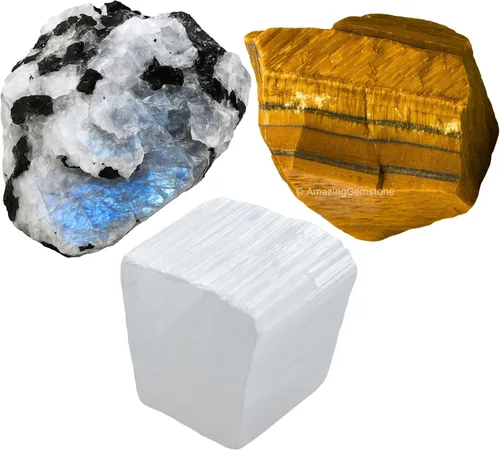 Vista 26 de Amazing Gemstone Aquarius Gifts - Kit de cristal del zodiaco para mujeres y hombres, juego de piedras curativas de lepidolita, pulseras de granate