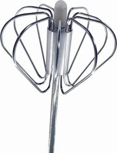Vista 3 de Batidor de acero inoxidable, batidor manual fácil de usar y batidor de émbolo, para hacer espuma, espuma y crema batida, batidor de huevos