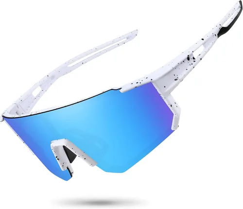 Vista 43 de STORYCOAST Lentes de sol deportivos polarizados para hombres y mujeres, para conducir, pesca, ciclismo, bicicleta de montaña, protección UV400