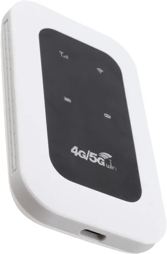 Vista 6 de Goshyda Enrutador WiFi móvil 4G LTE desbloqueado con ranura para tarjeta SIM, dispositivo de punto de acceso portátil de 300 Mbps para viajes, mini