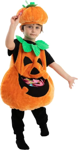 Vista 6 de Lindo disfraz de calabaza para bebés disfraz de Halloween para bebés