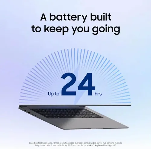 Vista 7 de Samsung Galaxy Book6 2026 Copilot+ PC 16" Touch Screen Business AI Laptop