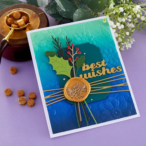 Vista 5 de Spellbinders S4-1303 Sellos Ramitas de Navidad grabados en agua fuerte muere