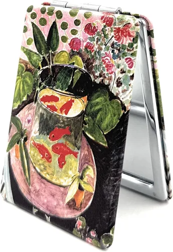 Vista 23 de Bonito espejo compacto de mano para niñas, espejo plegable para monederos, pequeño espejo de maquillaje, tamaño de bolsillo, espejo cosmético