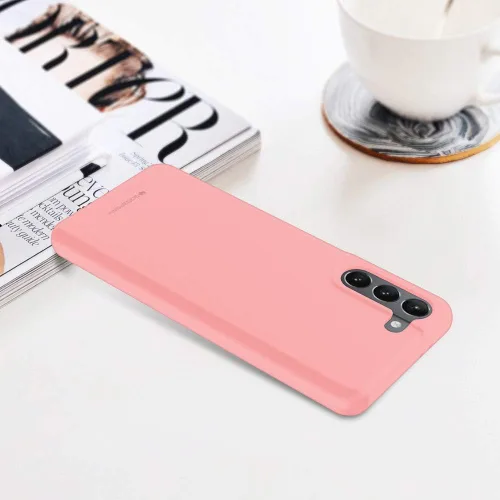 Vista 8 de GOOSPERY Funda de gelatina de sensación suave para Galaxy S21 Plus (6.7 pulgadas) Funda delgada sedosa (flamenco)