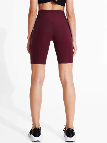 Vista 3 de CADMUS Paquete de 3 pantalones cortos de entrenamiento de cintura alta para mujer de 8 pulgadas, pantalones cortos de yoga con dos bolsillos