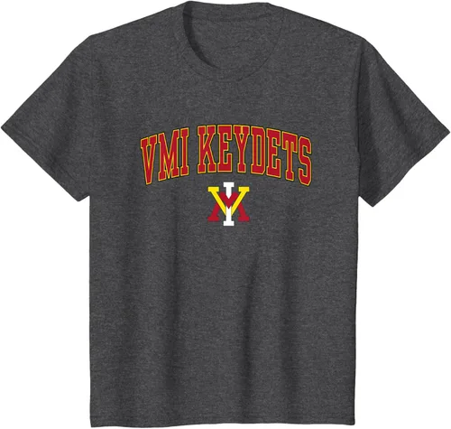 Vista 12 de Camiseta con licencia oficial de VMI Keydets Arch Over, Blanco