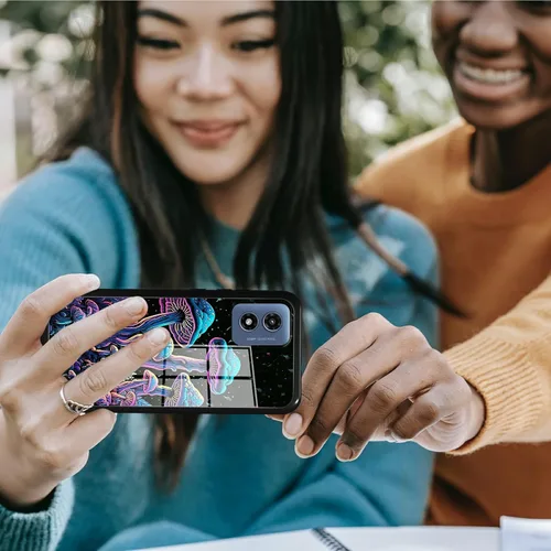Vista 111 de Funda para Motorola Moto G Stylus 5G 2021 de vidrio templado, funda negra con diseño de mujer negra africana para mujeres y hombres, antiarañazos, a