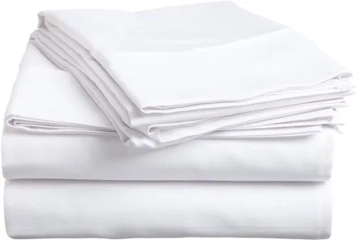 Vista 10 de Juego de sábanas de algodón egipcio de 1500 hilos súper suaves con fundas de almohada adicionales, patrón sólido que se ajusta a bolsillo de hasta