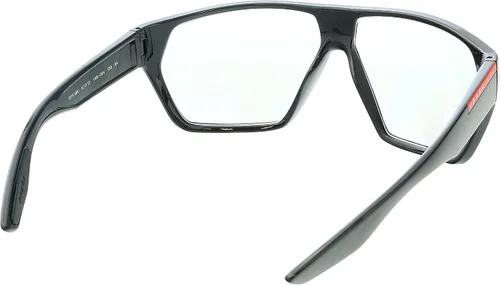 Vista 5 de Prada Linea Rossa PS 08US - Gafas de sol para hombre, color negrotransparente, talla 67, Negro