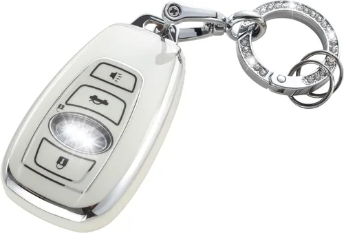 Vista 31 de YO&YOYE Funda para Llavero de TPU con Anillo para Llaves