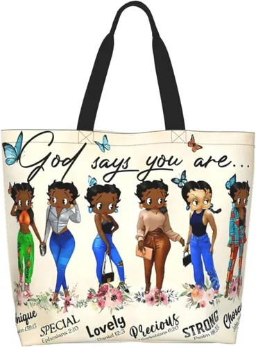 Vista 2 de Bolso de mano para mujer, bolso de mano afroamericano, bolso de hombro negro Queen para mujer, bolso de hombro casual, calidad premium