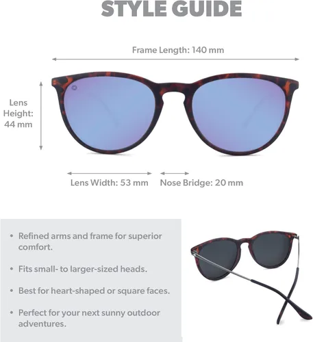 Vista 7 de Knockaround Mary Janes Polarized Sunglasses, Full UV400 Protection