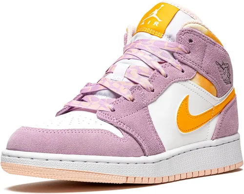Vista 4 de Nike Juvenil Air Jordan 1 Mid Se GS Electro Naranja