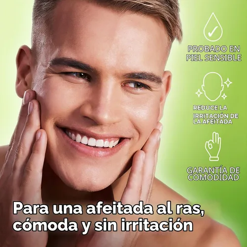Vista 5 de King of Shaves Gel de afeitado refrescante para hombres, gel de afeitar transparente de baja espuma para pieles sensibles, moldeo de barba